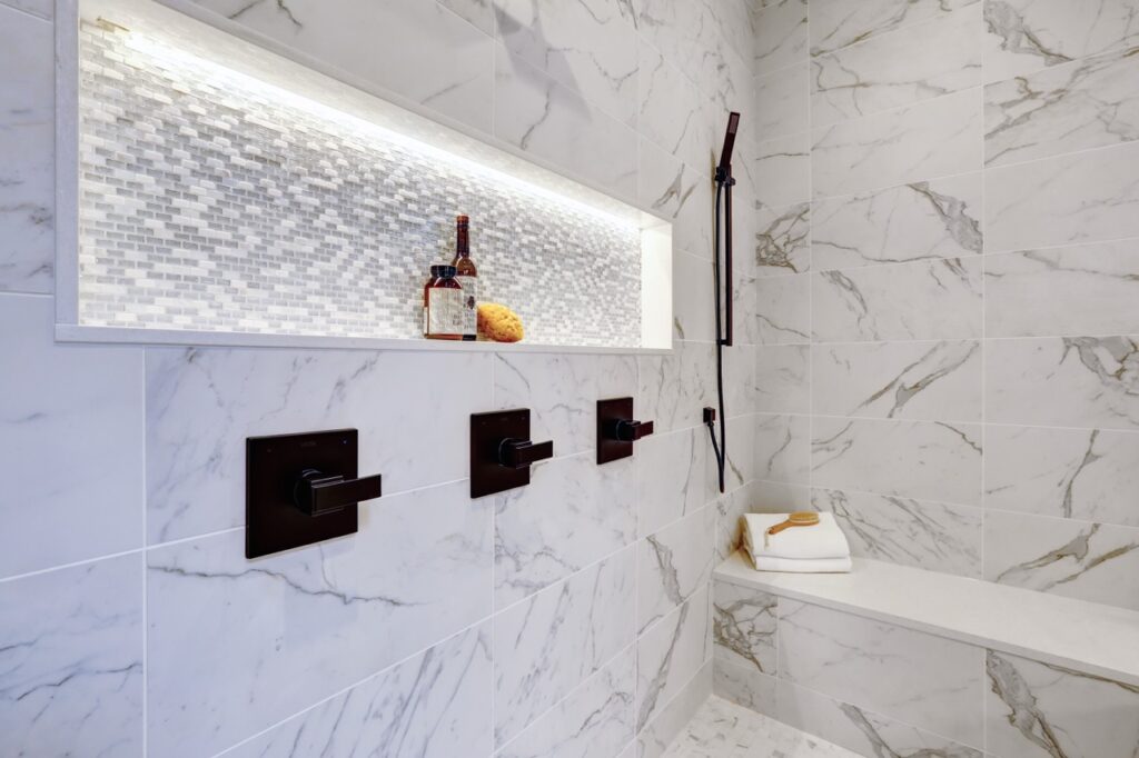 custom walk in shower