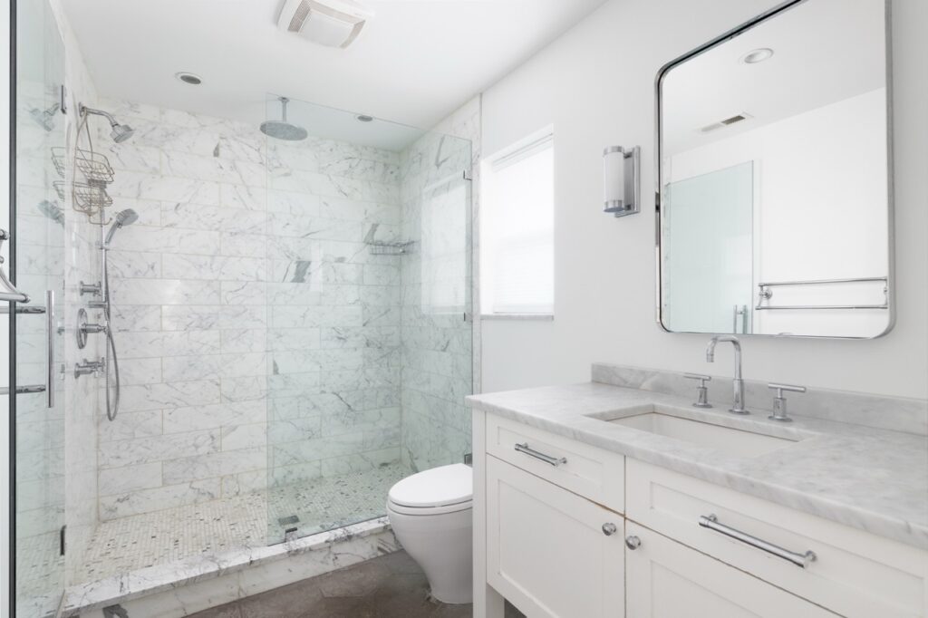 custom walk in shower