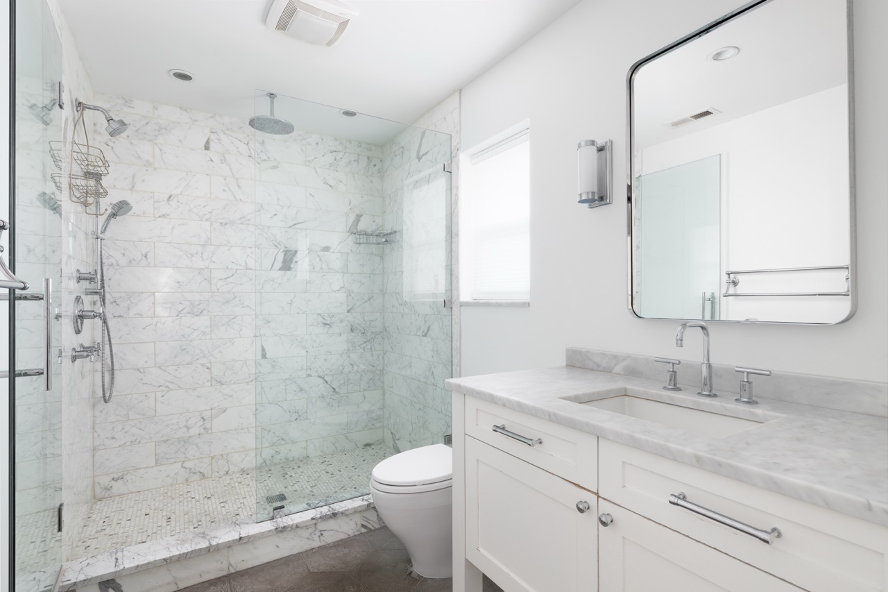 custom walk in shower